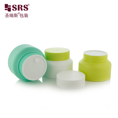 SRST Bouteille en plastique recyclé pour crème Emballage cosmétique respectueux de l'environnement Contenant PCR en PP de luxe