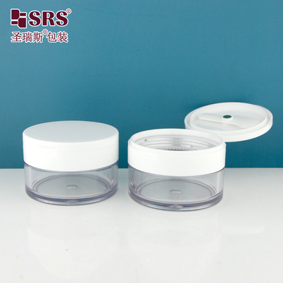 PETG003 Matériau PETG Flip Cap Boîtier en plastique personnalisé Contenant transparent clair pour le gommage du corps