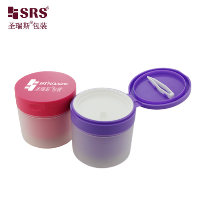 SRS1 120g 150g Double paroi PP PCR en plastique recyclé pour le visage contenant du sérum propre pour la crème cosmétique