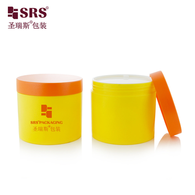 SRSQ 400g Surface vide brillante PP PCR Matériau recyclé avec certificat Crème pour le corps Bocal de récipient Personnaliser la couleur disponible