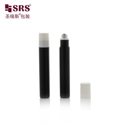 RPP-8ml Bouteille à rouleaux personnalisée pour injection froide noire pour massage de gel oculaire Applicateur plastique pour injection Emballage
