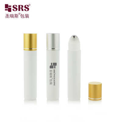 RPA-35ML Finition blanche mate Injection PP PCR recyclé écologique Ballon en acier à rouleaux Serum de massage Bouteille pour le sérum capillaire