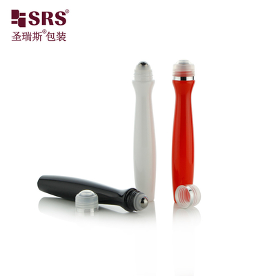 SRS8447-15ML Boule en acier à rouleaux en plastique de couleur personnalisée vide pour gel pour les yeux