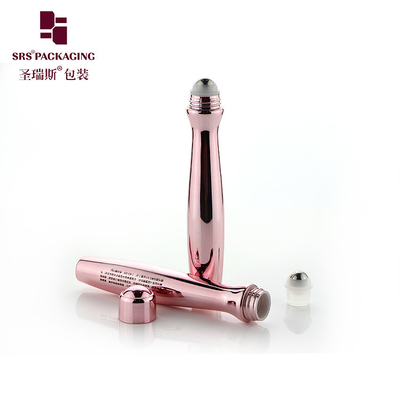 SRS8447-15ML Taille Forme unique Injection soufflante Couleur Pantone personnalisée Gel de soin de la peau brillant Bouteille enroulée Emballage PETG