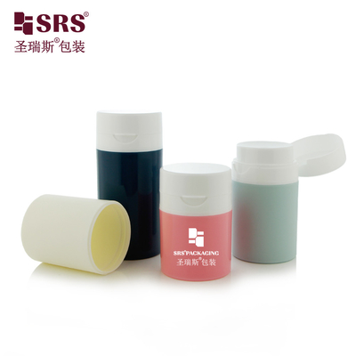 PA607 Injection à paroi simple Matte finition brillante Couleur personnalisée Bouteille sans air en PP avec capuchon pour lotion cosmétique sérum