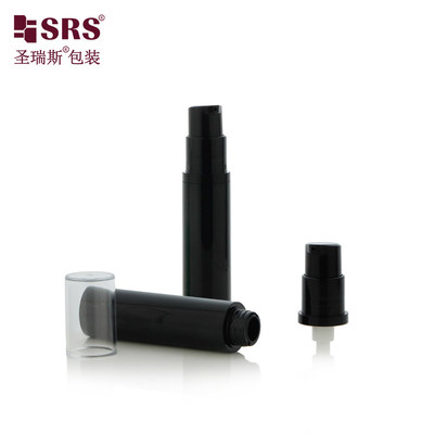 A003 5ml 10ml 12ml 15ml Mini Pocket Size Bouteille de pompe sans air en plastique ronde Pour le sérum du visage Emballage cosmétique