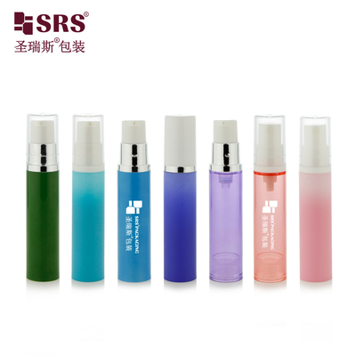 A003 5ml 10ml 12ml 15ml Personnalisation Impression Décoration Bouteille de pompe en plastique sans air Pour sérum facial