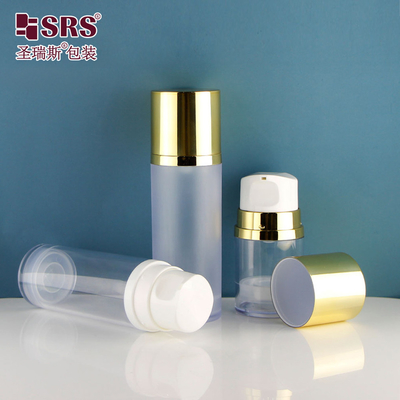 A0215 50ML 120ML 150ML Bouteille de lotion vide en plastique élégant durable AS sous vide sans air Parfait pour une utilisation intérieure et extérieure