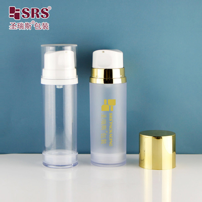 A0215 50ML 120ML 150ML Bouteille AS à paroi unique Bouteille de lotion sans air de luxe pour le sérum facial