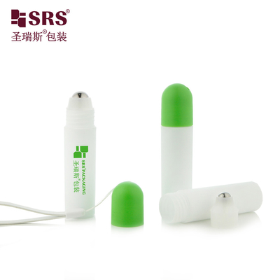 RPPF 20 ml Bouteille en plastique glacé blanche emballage de massage Gel de soulagement de la douleur à bille en acier
