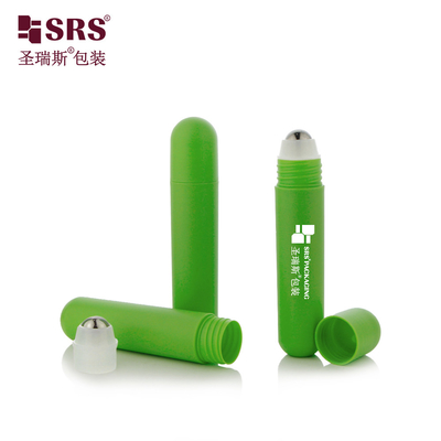 RPPG 25 ml bouteille en plastique à fond rond PP PCR recyclée anti-transpirant liquide en rouleau avec bouchon à dôme avec logo d'impression