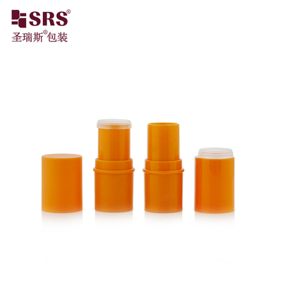 D051 6g Injection Couleur personnalisée Plastic ABS Extérieur PP Bouteille Intérieure Balsame Labiaire Tube Emballage de soins de la peau