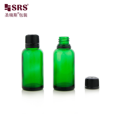 G003 Bouteilles de verre transparentes de haute qualité avec un capuchon fiable et résistant aux tambours avec revêtement PE pour huiles essentielles de qualité supérieure