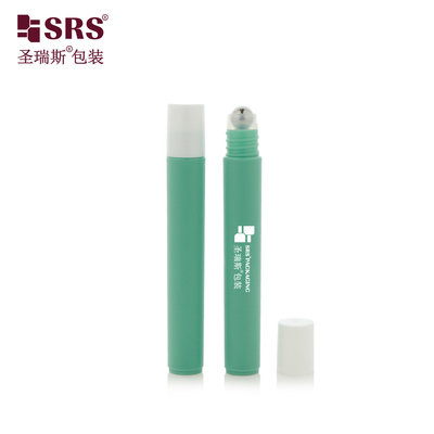 RPP-10ML ((C) PP haut et mince plastique PP mate finition bouteille en rouleau vide avec boule d'acier pour le sérum oculaire