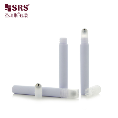 RPPH-10ML ((C) Applicateur de bouteille à rouleaux en plastique fin en PP PCR à capuche longue pour le sérum liquide pour les yeux anti-démangeaisons