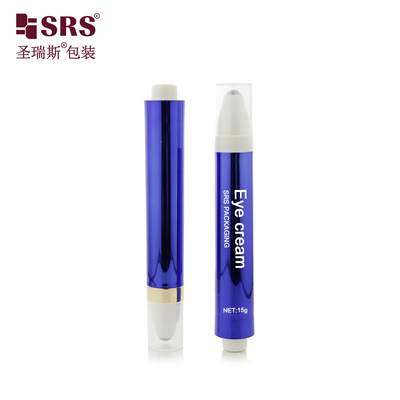 AY 10ML 15ML Pompes en plastique recyclé Dispensing Design Boule à rouleaux équipé Bouteille pour les cercles sombres Réduction de la crème pour les yeux