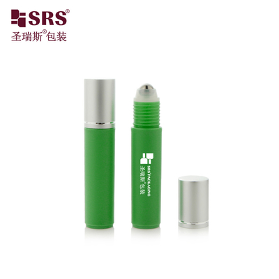 RPA-10ML Élevez votre marque avec des bouteilles de sérum oculaire PCR en plastique PP glacé brillant durable: couleur personnalisée, boule en acier à rouleaux et fonction de massage