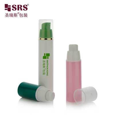A024 15 ml 30 ml 50 ml Injection Couleur personnalisée PP PCR Bouteille de pompe sans air Pour la fondation de gel de lotion