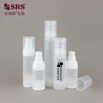 A0216 15 ml 30 ml 50 ml bouteille en plastique sans air en PP PCR avec pompe à pulvérisation de lotion