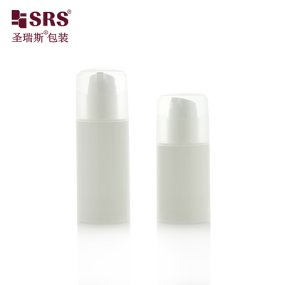 PA213 30 ml 50 ml Forme ovale Injection personnalisée Couleur plastique PP Bouteille de pompe sans air Emballage cosmétique