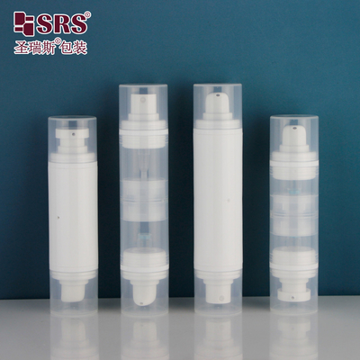 PA215 double pompe à double extrémité plastique PP personnalisation tonique lotion pour l'eau pompe bouteille sans air Emballage