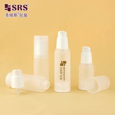 PA0216 20ml 30ml 40ml 50ml PP mat brillant dans le moule plastique PP PCR bouteille sans air avec pompe à lotion emballage de soins de la peau