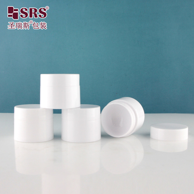 SGPS 5g 10g 15g 30g 50g 100g 120g 150g Contenant en pot en PP blanc pour injection et brillant