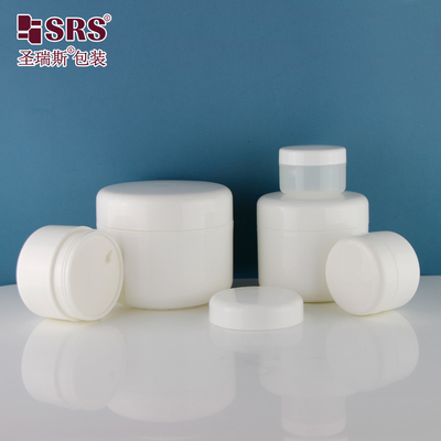 SRSA 15g 20g 30g 50g 100g 150g 200g 250g Rond coin Injection en plastique Blanc Brillant Boîtier à paroi unique Emballage