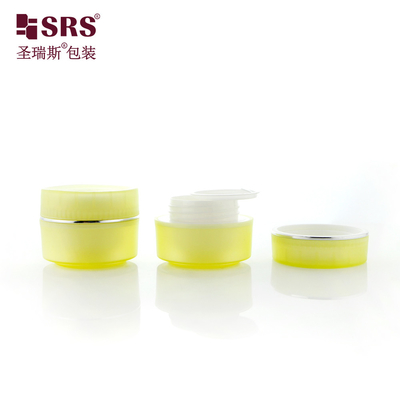 SRSI 15g 30g 50g Mat finition plastique semi-transparent Couleur PP Gel pour le visage Crème pour les yeux Contenant cosmétique Jar