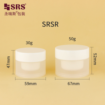 SRSR 30g 50g Contenant de crème plastique pour injection cosmétique vide