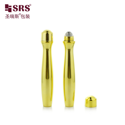 SRS8447-15ML Or métallisé brillant vide PETG plastique en rouleau sur bouteille pour le gel pour les yeux