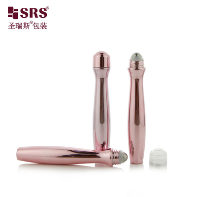 SRS8447-15ML Ruloir en PETG métallique rayonnant sur bouteilles pour gel pour les yeux