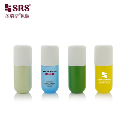 RPPA1-50ML Fond rond PP Matériau écologique PCR Déodorant Bouteille à billes en rouleau pour antiperspirant