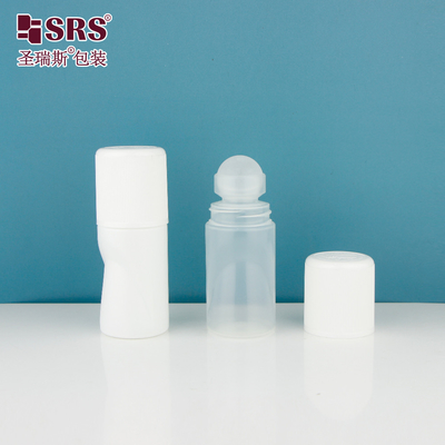 RPPB1-50ML Bouteille en plastique de forme unique avec capuchon CR Bouteille à bille à rouleaux pour gel déodorant Antiperspirant Emballage sans fuite