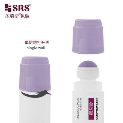 RPPDF-90ML Unqiue Design plastique PP PCR rouleau vide sur gel de déodorant avec un seul pinceau bouchon de vis