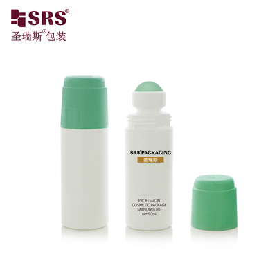 RPPDF-90ML Nouveau style Couleur personnalisée Boule de rouleau en plastique Déodorant Antitranspirant Essence capillaire Gel bouteille Pas de fuite