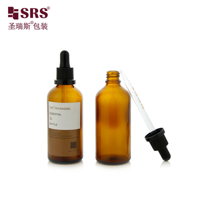 D012 Serum capillaire essence bouteille gouttelette en verre Forme ronde 5 ml 10 ml 15 ml 20 ml 30 ml 50 ml 100 ml Emballage