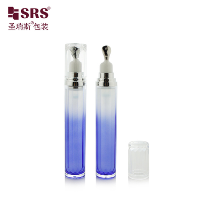 LR001-15ML LR001 15ML Serum pour les yeux chef-d'œuvre bouteille acrylique à double couche couleurs sur mesure Applicateur de tête de zinc