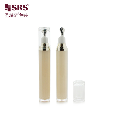 LR001-15ML Peint en couleur personnalisée de luxe clair acrylique sérum oculaire bouteille emballage cosmétique