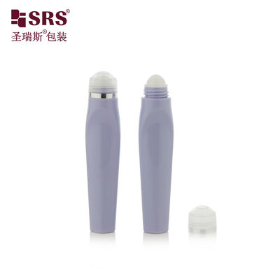 SRS8444-12ML soufflage personnaliser la couleur plastique PETG unique forme rouleau sur bouteille pour le gel oculaire sérum massage