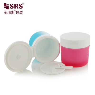 SRS1 120g 150g Cuillère magnétique à double paroi PP PCR masque facial en plastique recyclé contenant un pot de gel