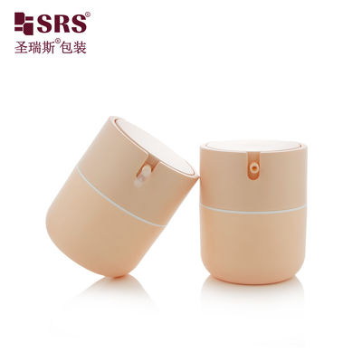 PA001 50 ml de plastique mignon en PP, fond rond, pompe sans air, bouteille, récipient en pot, crème faciale cosmétique vide