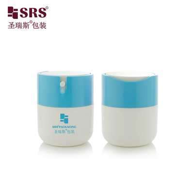 PA001 50ml Masque Crème Visage Luxe Mignon Pot Pompe Airless PP Plastique Vide Contenant Col Personnalisé