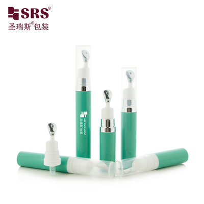 A0035 Distributeur Airless Supérieur 7,5 ml/10 ml/15 ml avec Applicateur à Pression en Alliage de Zinc Design Raffiné