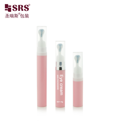 A0035 Elegante bouteille de pompe sans air 7,5 ml, 10 ml, 15 ml avec un distributeur de presse en alliage de zinc