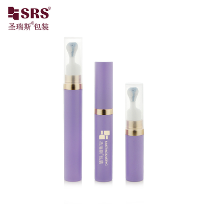 A0035 Élégant flacon distributeur airless de 7,5 ml à 15 ml avec distributeur de type presse en alliage de zinc, flacon artisanal haut de gamme