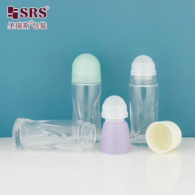 BLPG-A Flacon en verre vide à bille de 50 ml de grande capacité pour déodorant, gel, sérum, emballage corporel anti-transpirant en gros