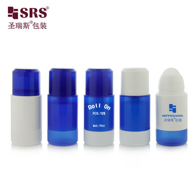 RPPE 50 ml 75 ml Applicateurs de boules en plastique adaptés à la peau Conception remplaçable pour le gel déodorant et l'essence corporelle