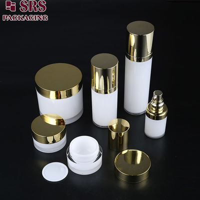 SRS échantillon libre en plastique recyclé pour les soins de la peau, flacon d'emballage acrylique et bouteille de lotion ronde