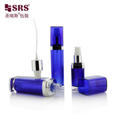 SRS Chine Fabrication Cosmétique acrylique 15ml 30ml 60ml 120ml Bouteille de lotion en plastique avec couvercle